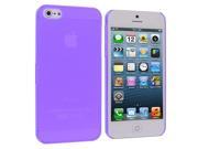 Purple 0.3mm Crystal Hard Back Cover Case for Apple iPhone 5 5S