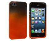 Black Orange Two Tone Hard Case Cover for Apple iPhone 5 5S