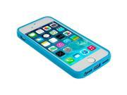 Baby Blue TPU Frame Case Cover with Built in Screen Protector for Apple iPhone 5 5S