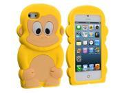 Yellow Monkey Silicone Design Soft Skin Case Cover for Apple iPhone 5 5S
