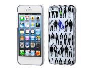 Apple iPhone 5S 5 Silver Plating Handsome Gentleman Alloy Back Case Cover