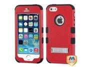 Apple iPhone 5S 5 Natural Red Black TUFF Hybrid Phone Case Cover Stand