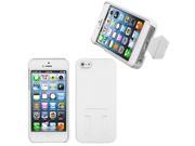 Apple iPhone 5S 5 White Back Protector Case Cover With Stand