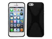 Apple iPhone 5S 5 Black X Shape Candy Skin Case Cover