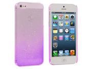 Purple Crystal Raindrop Hard Case Cover for Apple iPhone 5 5S