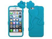 Apple iPhone 5S 5 Tropical Teal Frog Peeking Pets Skin Case Cover