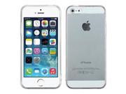 Apple iPhone 5S 5 Glassy Transparent Clear Transparent Clear Gummy Case Cover