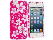 Pink Hawaii Flower TPU Design Soft Case Cover for Apple iPhone 5 5S
