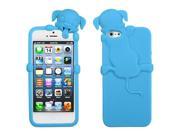 Apple iPhone 5S 5 Baby Blue Dog Peeking Pets Skin Case Cover