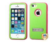 Apple iPhone 5S 5 Pearl Green Electric Pink VERGE Hybrid Case Cover Stand