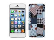 Apple iPhone 5S 5 Cloth Puzzle Phone Back Protector Case Cover