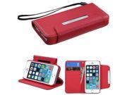 Apple iPhone 5S 5 Red MyJacket Wallet Case Cover