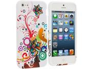 Autumn Flower TPU Design Soft Case Cover for Apple iPhone 5 5S