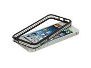 Black Clear TPU Bumper with Metal Buttons for Apple iPhone 5 5S