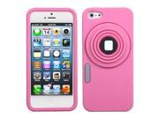 Apple iPhone 5S 5 Pink Camera Style Stand Pastel Skin Case Cover