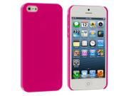 Hot Pink Solid Crystal Hard Back Cover Case for Apple iPhone 5 5S