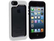 Black White Hybrid TPU Bumper Case Cover for Apple iPhone 5 5S