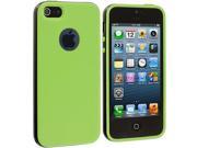 Neon Green Black Hybrid TPU Bumper Case Cover for Apple iPhone 5 5S
