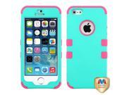Apple iPhone 5S 5 Hard Teal Green Electric Pink TUFF Hybrid Case Cover