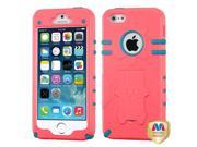 Apple iPhone 5S 5 Natural Baby Red Tropical Teal Phantom Hybrid Case Cover