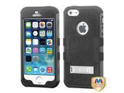 Apple iPhone 5S 5 Natural Black TUFF Hybrid Phone Case Cover Stand