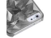 Apple iPhone 5S 5 T Smoke Diamond Pattern Back Protector Case Cover