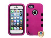 Apple iPhone 5S 5 Natural Black Hot Pink TUFF eNUFF Hybrid Case Cover