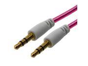 Pink Transparent Auxiliary Cable 3FT