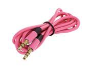 Pink Solid Auxiliary Cable 3FT
