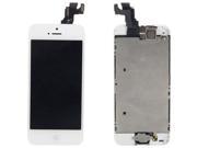 Replacement Touch Screen Digitizer LCD Display LCD Shield Plate Spares Parts Front Camera Home Button Earpiece Speaker for iPhone 5C White