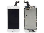 Complete LCD Display Touch Screen Glass Digitizer Assembly for iPhone 5S White With Spare Parts Home Button Touch id Sensor Front Camera Proximity Ca