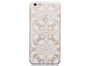 Henna Full Mandala Floral Dream Catcher Plastic Clear Case Silicone Skin Cover for Iphone 6 4.7 inch Screen