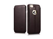 Transformers Litchi Pattern Series Genuine Leather Case for iPhone 6 4.7 inch Coffee