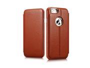 Transformers Litchi Pattern Series Genuine Leather Case for iPhone 6 Plus 5.5 inch Brown