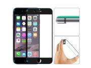 9h Hardness Unique Soft Colorful Side Design Slim Matte Tempered Glass Full Screen Protector For iPhone 6 4.7 inch Black