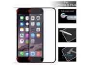Full Screen Covered 0.26mm 2.5d 9h Ultra Thin Colored Tempered Glass Screen Protector For iPhone 6 Plus Black