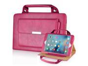 New Carrying Handbag PU Leather Smart Stand Case Cover For iPad Mini 4 Magenta
