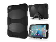 New Fashion Robot Silicone And Plastic Stand Defender Case With Touch Screen Film For iPad Mini 4 Black