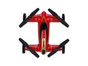360 Degree Flips Function 2.4G 4CH 6-Axis Gyro RC Quadcopter Air-Gronud Flying Car - Red