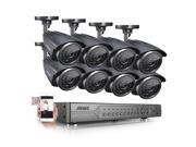 ANNKE 32CH Security Camera System 720P Security DVR with 8 x 720P Day Night Vision Security Camera No HDD