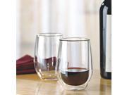Steady Temp Double Wall Cabernet Stemless Wine Glasses Set of 4