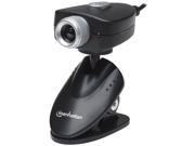Manhattan Webcam 500 5 Megapixel Cmos Lens With Adjustable Clip Base Usb Black 460729