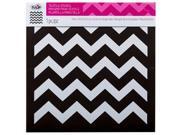 Tulip Chevron Large Textile Stencil From Thecraftycrocodile