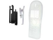 Clear Silicone Case for Polycom SpectraLink 8030 WTO450 2 Belt Clips