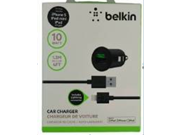 BELKIN F8J090bt04 BLK Black 2.1 Amp Car Charger Lightning ChargeSync Cable