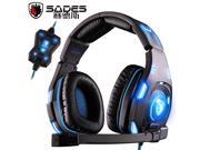 SADES SA 907 Powerful Bass Stereo Earphone 7.1 Sound Glittering Gaming Headset Game Headphones with Microphone