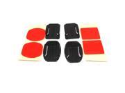 2x Flat Mounts 2x Curved Mounts with adhesive pads for GoPro Hero 3 3 2 1