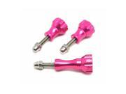 Aluminum Thumb Knob Stainless Bolt Nut Screw for GoPro Hero 3 3 2 1 8 color Pink