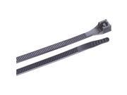 6 100PC BLK CABLE TIE 46 206UVB
