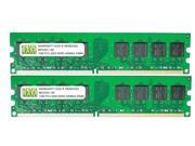 2GB 2 X 1GB DDR2 400MHz PC2 3200 240 pin Memory RAM DIMM for Desktop PC